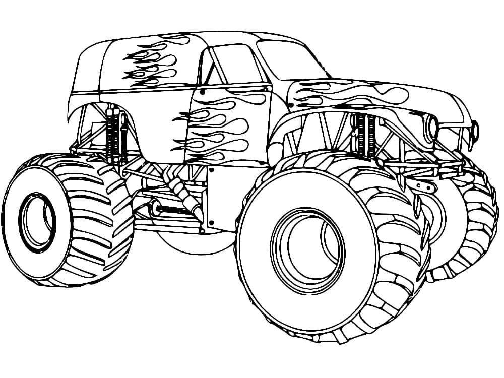 Coloriage gratuit Véhicules 4x4 #180977 de la collection Transport à imprimer
