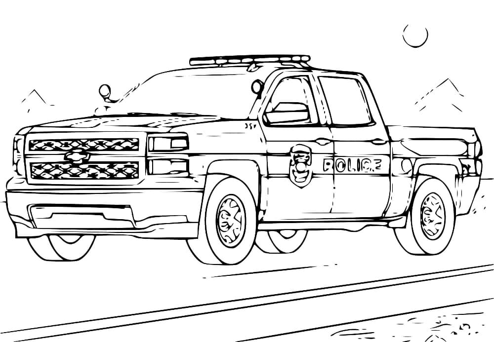 Coloriage gratuit Véhicules 4x4 #180979 de la collection Transport à imprimer