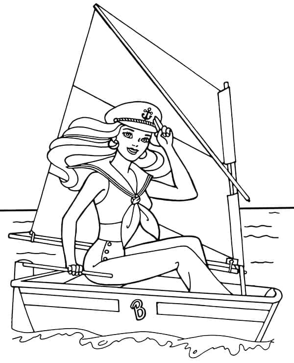 Coloriage Voilier #205055 à imprimer gratuitement, extrait de la collection Transport