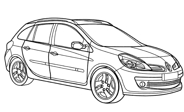 Dessin à colorier: Voiture / Automobile (Transport) #146460 - Coloriages à Imprimer Gratuits