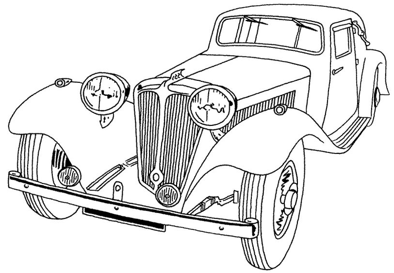 Dessin à colorier: Voiture / Automobile (Transport) #146463 - Coloriages à Imprimer Gratuits