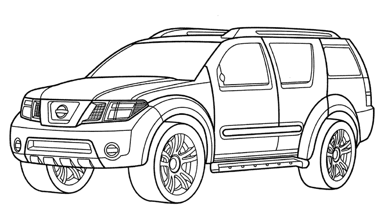 Dessin à colorier: Voiture / Automobile (Transport) #146465 - Coloriages à Imprimer Gratuits