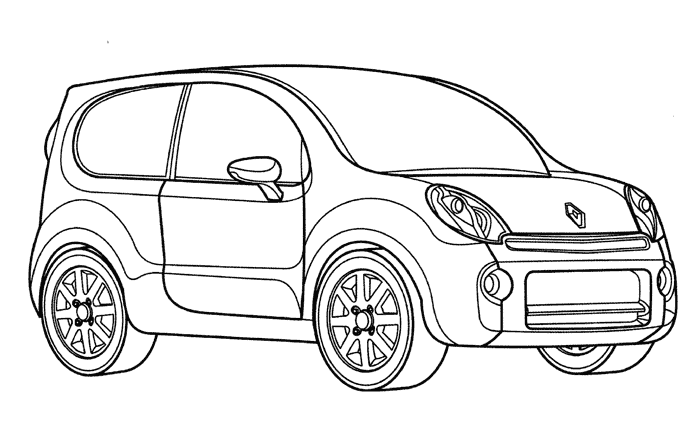 Dessin à colorier: Voiture / Automobile (Transport) #146467 - Coloriages à Imprimer Gratuits