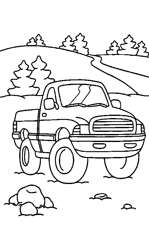 Dessin à colorier: Voiture / Automobile (Transport) #146487 - Coloriages à Imprimer Gratuits