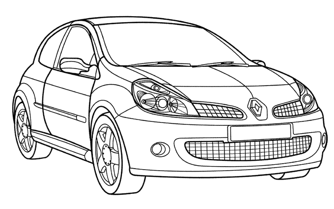 Dessin à colorier: Voiture / Automobile (Transport) #146494 - Coloriages à Imprimer Gratuits