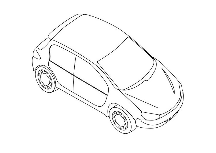 Dessin à colorier: Voiture / Automobile (Transport) #146503 - Coloriages à Imprimer Gratuits