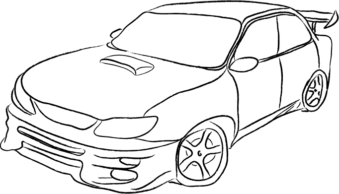 Dessin à colorier: Voiture / Automobile (Transport) #146511 - Coloriages à Imprimer Gratuits