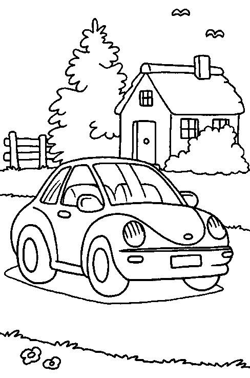 Dessin à colorier: Voiture / Automobile (Transport) #146514 - Coloriages à Imprimer Gratuits