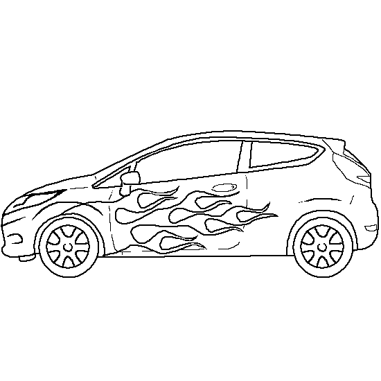 Dessin à colorier: Voiture / Automobile (Transport) #146540 - Coloriages à Imprimer Gratuits