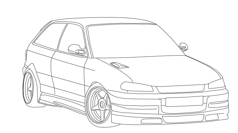 Dessin à colorier: Voiture / Automobile (Transport) #146546 - Coloriages à Imprimer Gratuits