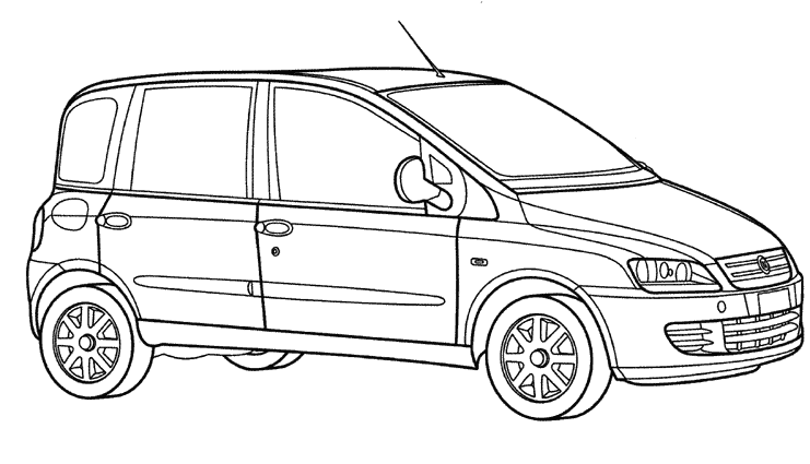 Dessin à colorier: Voiture / Automobile (Transport) #146573 - Coloriages à Imprimer Gratuits