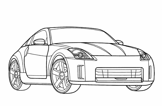 Dessin à colorier: Voiture / Automobile (Transport) #146583 - Coloriages à Imprimer Gratuits