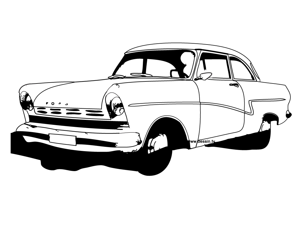 Dessin à colorier: Voiture / Automobile (Transport) #146691 - Coloriages à Imprimer Gratuits