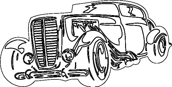 Dessin à colorier: Voiture / Automobile (Transport) #146693 - Coloriages à Imprimer Gratuits