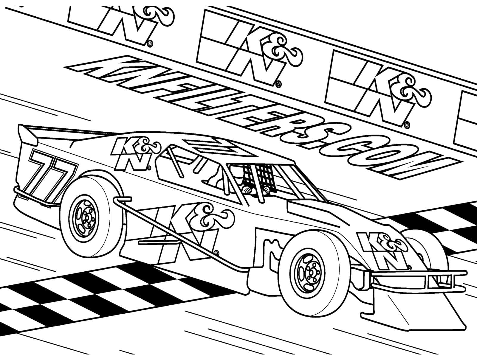 Coloriage gratuit Voiture de course #215257 de la collection Transport à imprimer Coloriage gratuit Voiture de course #215257 de la collection Transport à imprimer