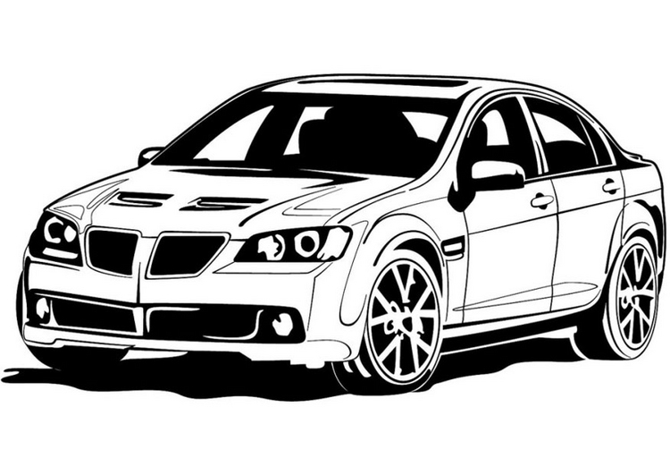 Dessin à colorier: Voiture sport / tuning (Transport) #146920 - Coloriages à Imprimer Gratuits