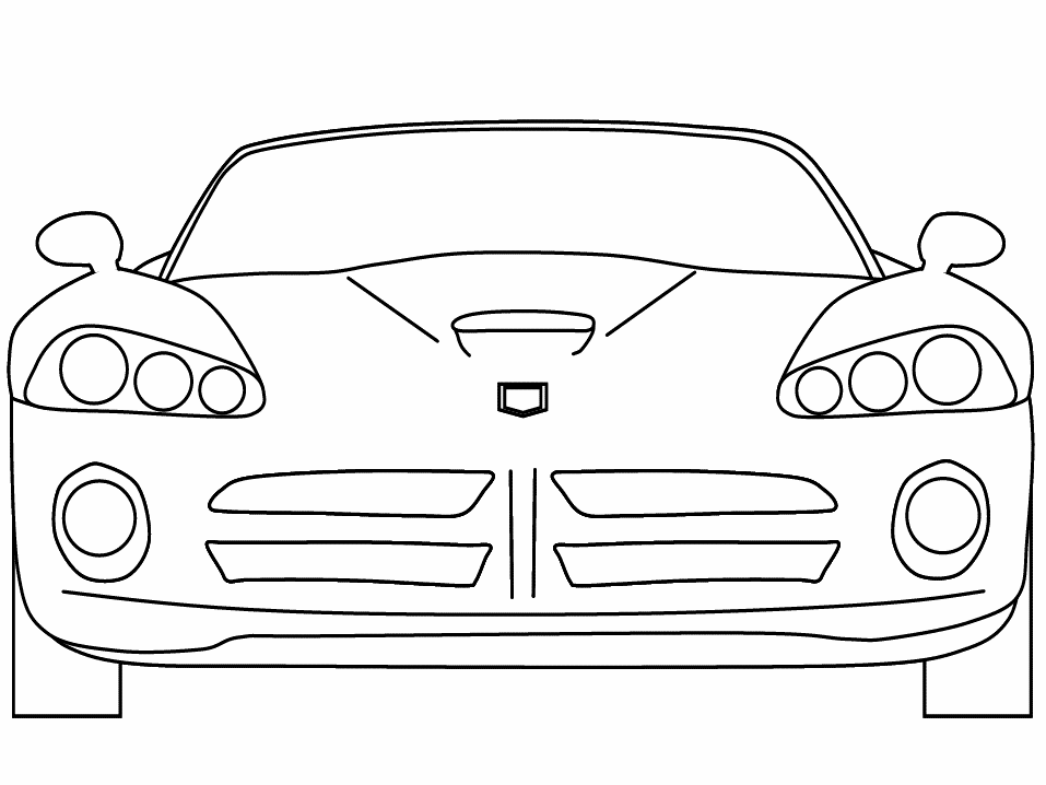 Dessin à colorier: Voiture sport / tuning (Transport) #146984 - Coloriages à Imprimer Gratuits