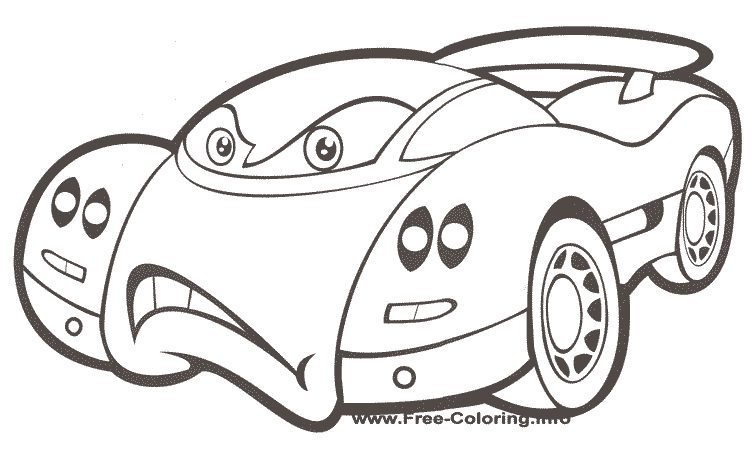 Dessin à colorier: Voiture sport / tuning (Transport) #147049 - Coloriages à Imprimer Gratuits