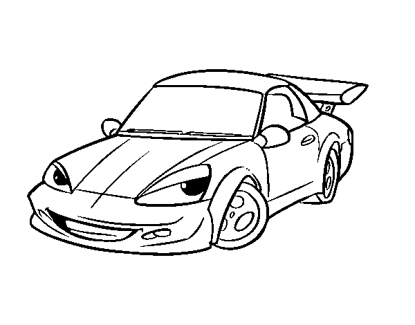 Dessin à colorier: Voiture sport / tuning (Transport) #147051 - Coloriages à Imprimer Gratuits