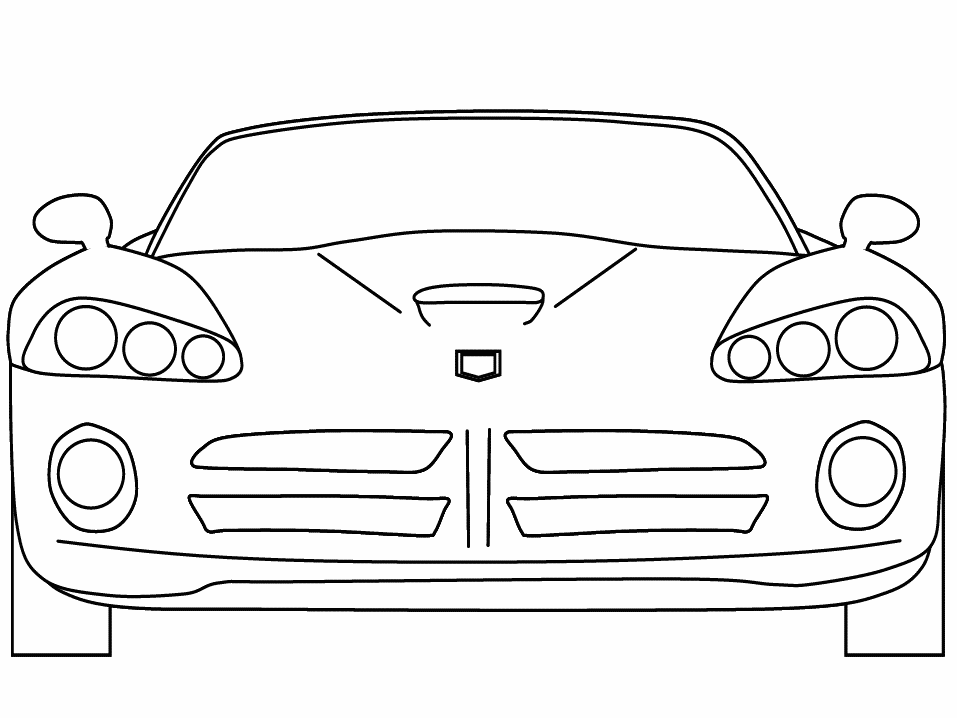 Dessin à colorier: Voiture sport / tuning (Transport) #147054 - Coloriages à Imprimer Gratuits