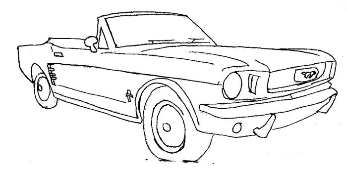 Dessin à colorier: Voiture sport / tuning (Transport) #147058 - Coloriages à Imprimer Gratuits