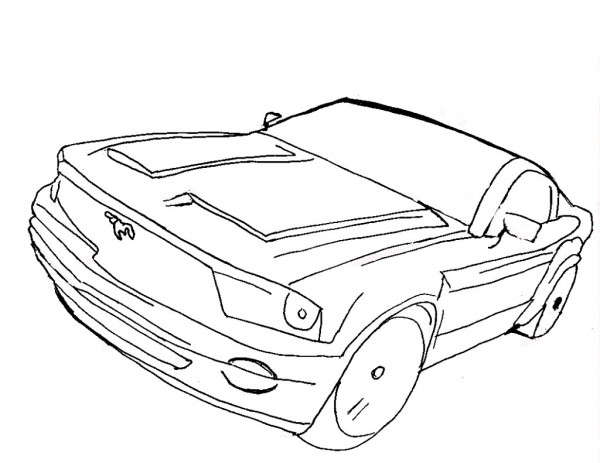 Dessin à colorier: Voiture sport / tuning (Transport) #147074 - Coloriages à Imprimer Gratuits