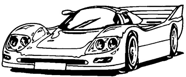 Dessin à colorier: Voiture sport / tuning (Transport) #147079 - Coloriages à Imprimer Gratuits