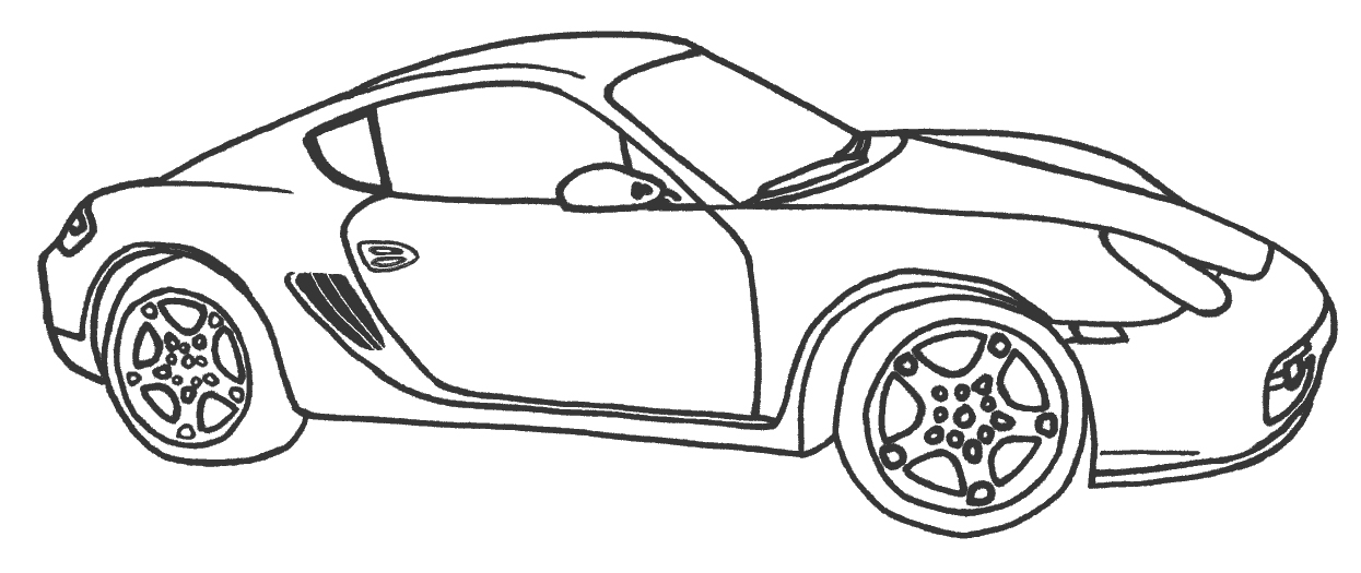 Dessin à colorier: Voiture sport / tuning (Transport) #147084 - Coloriages à Imprimer Gratuits