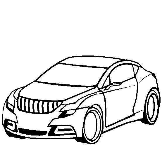 Dessin à colorier: Voiture sport / tuning (Transport) #147089 - Coloriages à Imprimer Gratuits