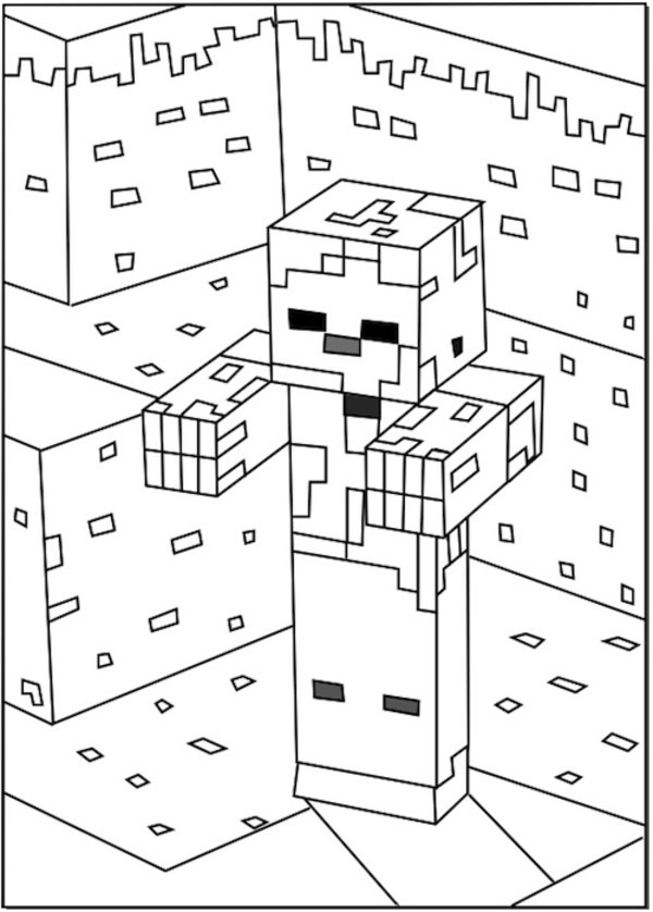 Dessin Minecraft #113786 (Jeux Vidéos) à colorier – Coloriages à imprimer