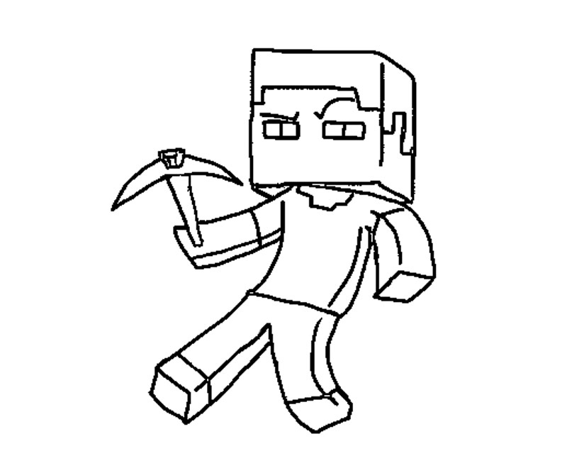 Dessin Minecraft #113847 (Jeux Vidéos) à colorier – Coloriages à imprimer