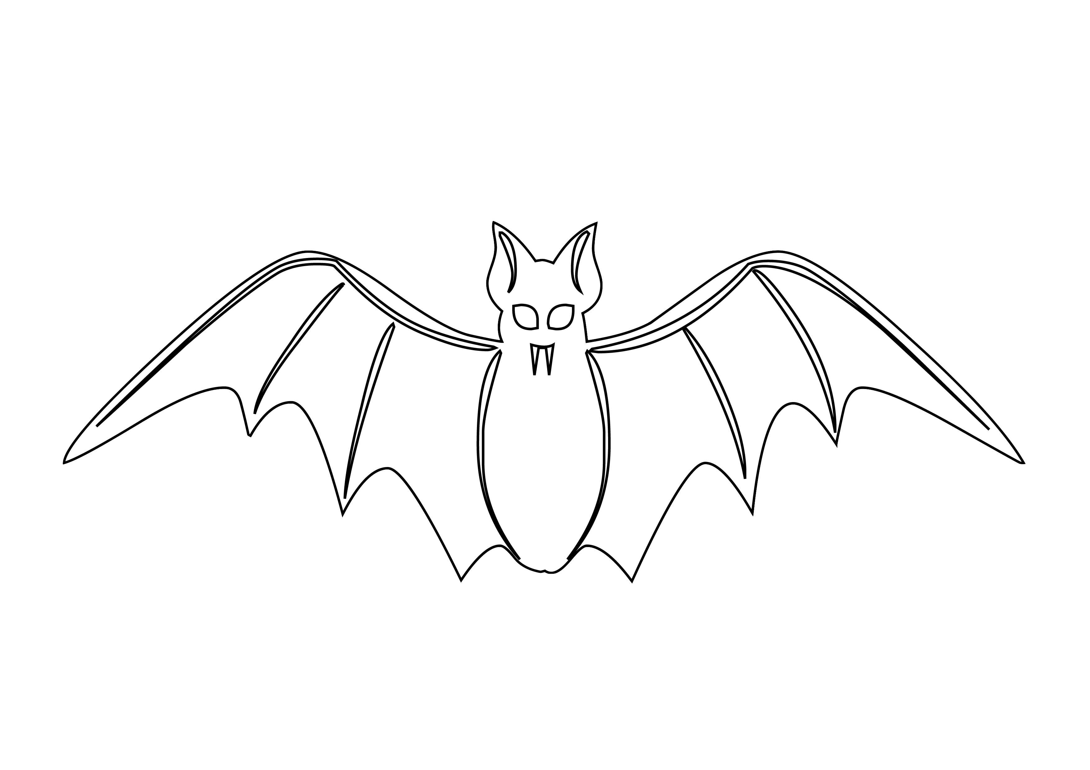 Free printable Bat coloring page #1978 from Animals collection