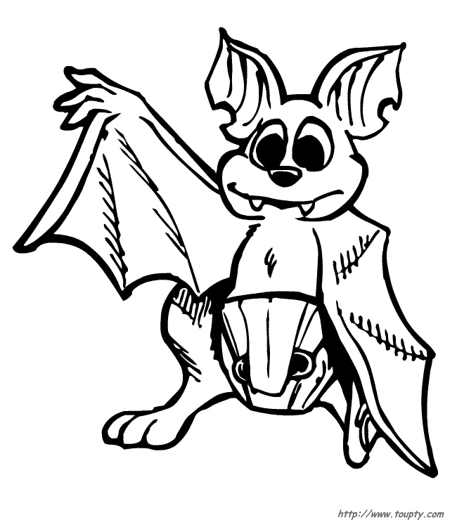 Free printable Bat coloring page #1994 from Animals collection