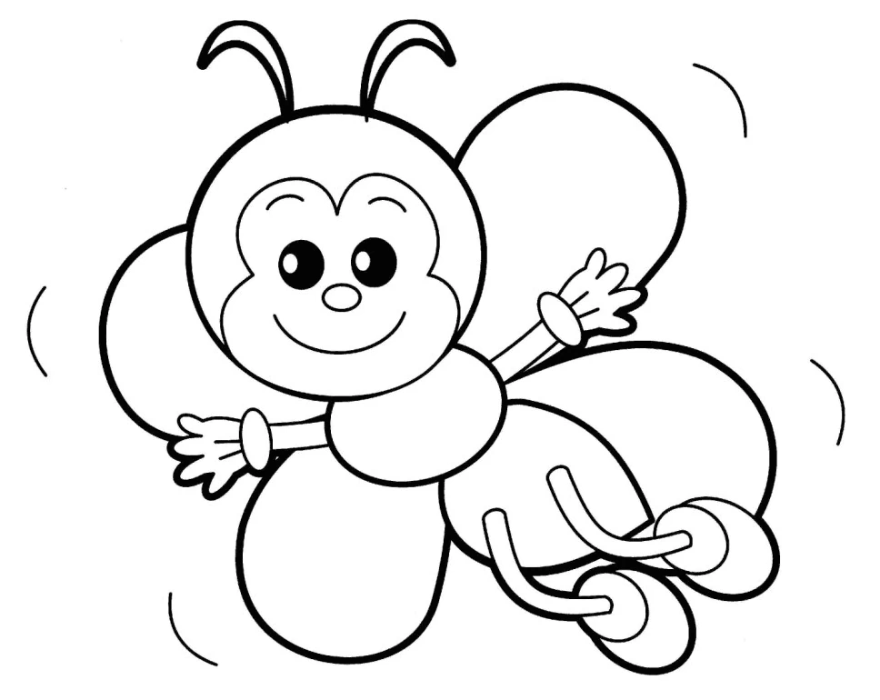 Free printable Bee coloring page #103 from Animals collection