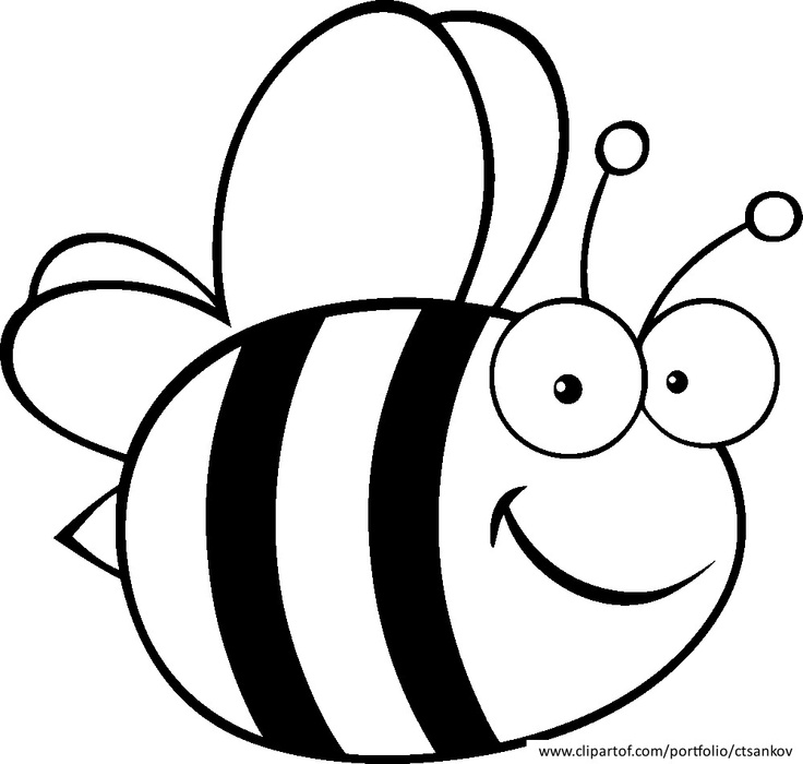 Free printable Bee coloring page #106 from Animals collection