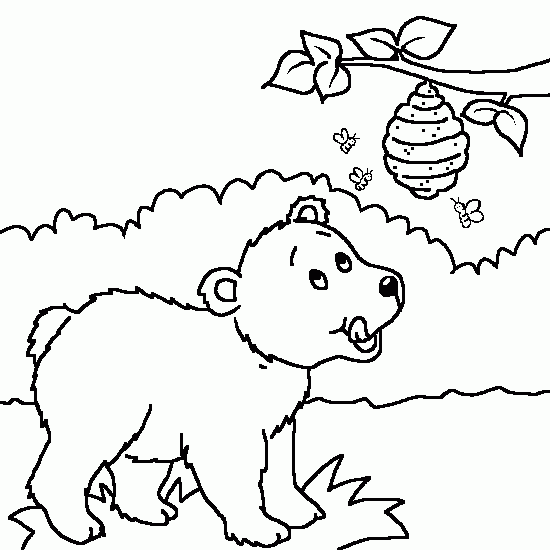Free printable Bee coloring page #113 from Animals collection