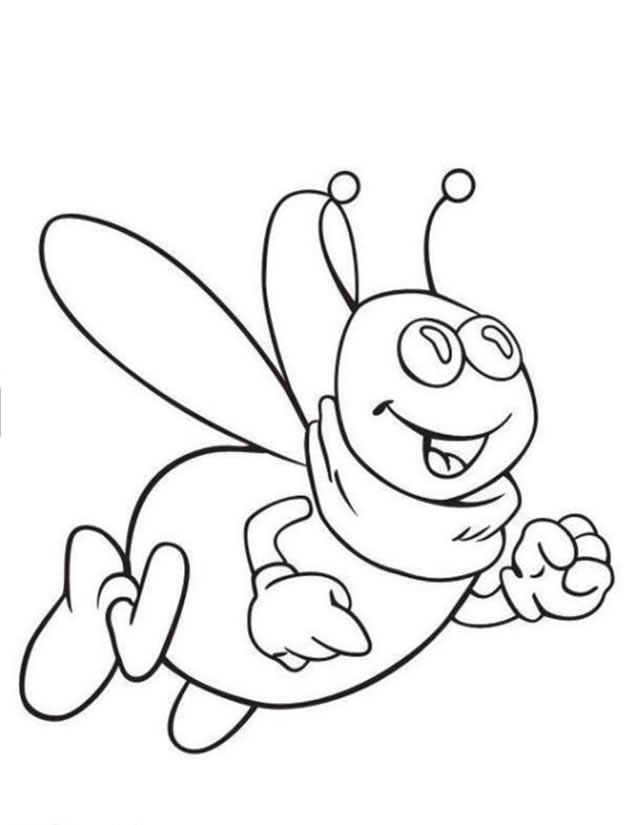 Free printable Bee coloring page #122 from Animals collection