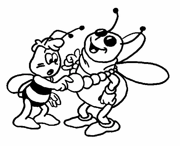 Free printable Bee coloring page #150 from Animals collection