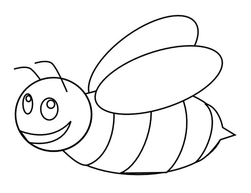 Free printable Bee coloring page #90 from Animals collection