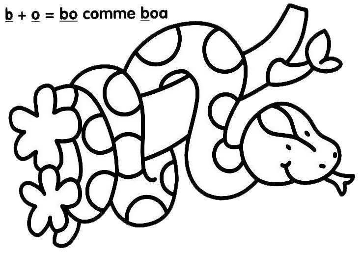 Free printable Boa coloring page #1290 from Animals collection