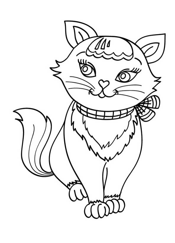 Free printable Cat coloring page #1769 from Animals collection