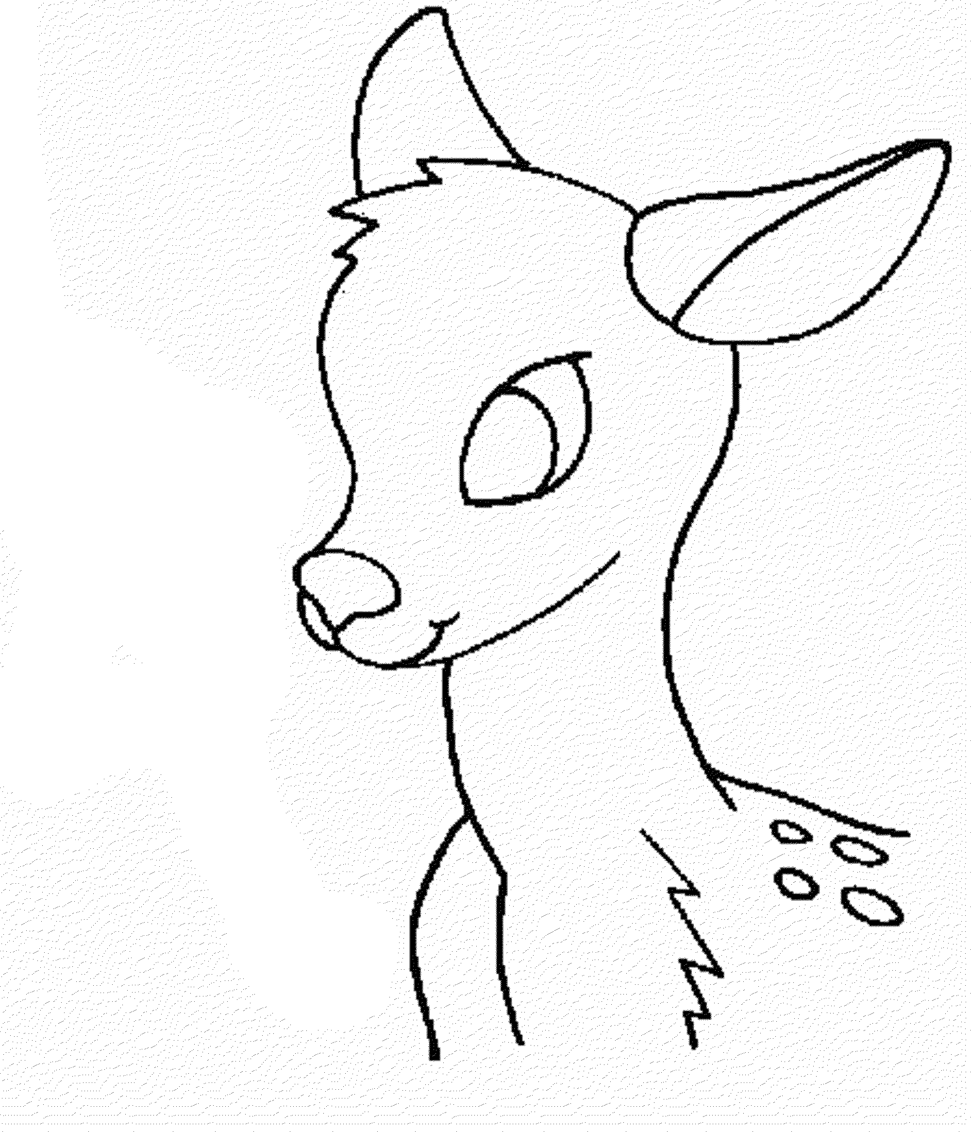 Free printable Deer coloring page #2665 from Animals collection