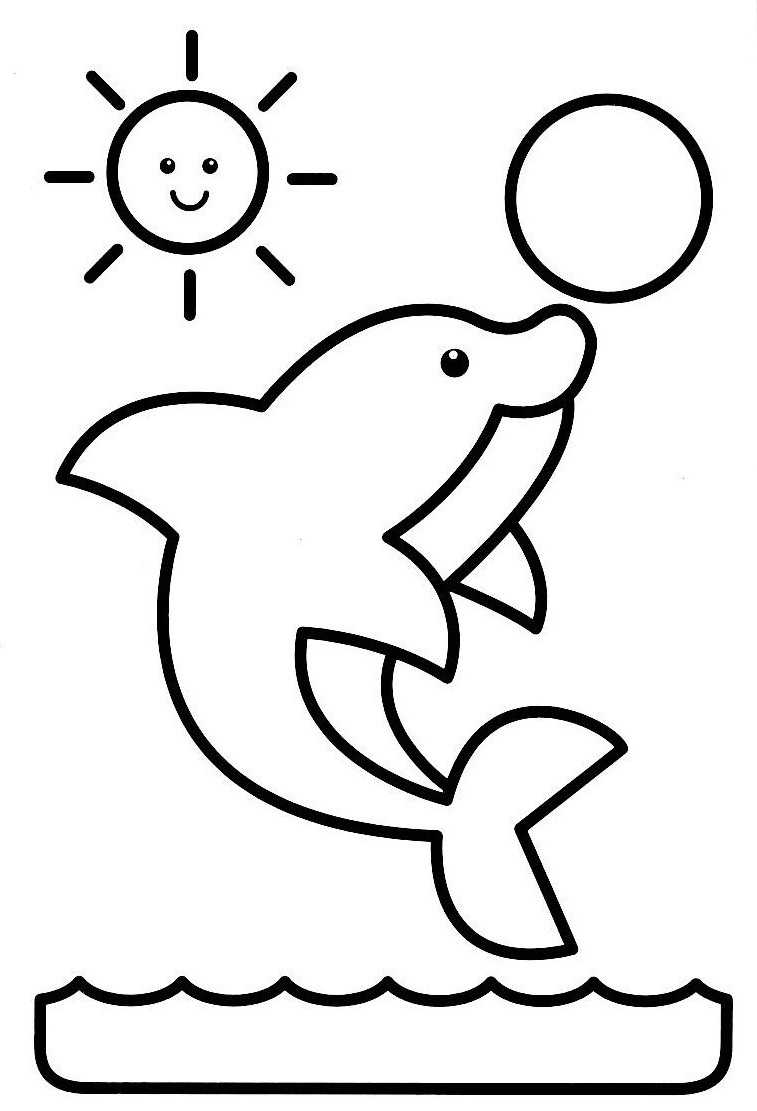 Free printable Dolphin coloring page #5111 from Animals collection
