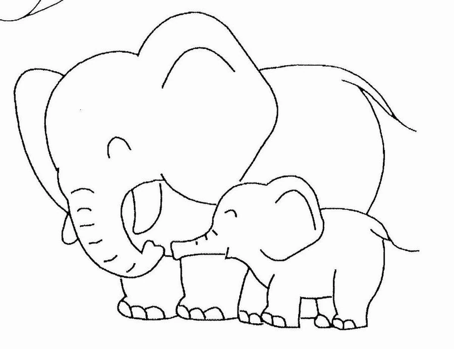 Free printable Elephant coloring page #6355 from Animals collection
