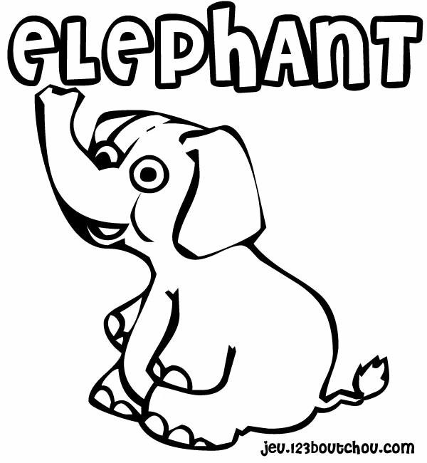 Free printable Elephant coloring page #6492 from Animals collection