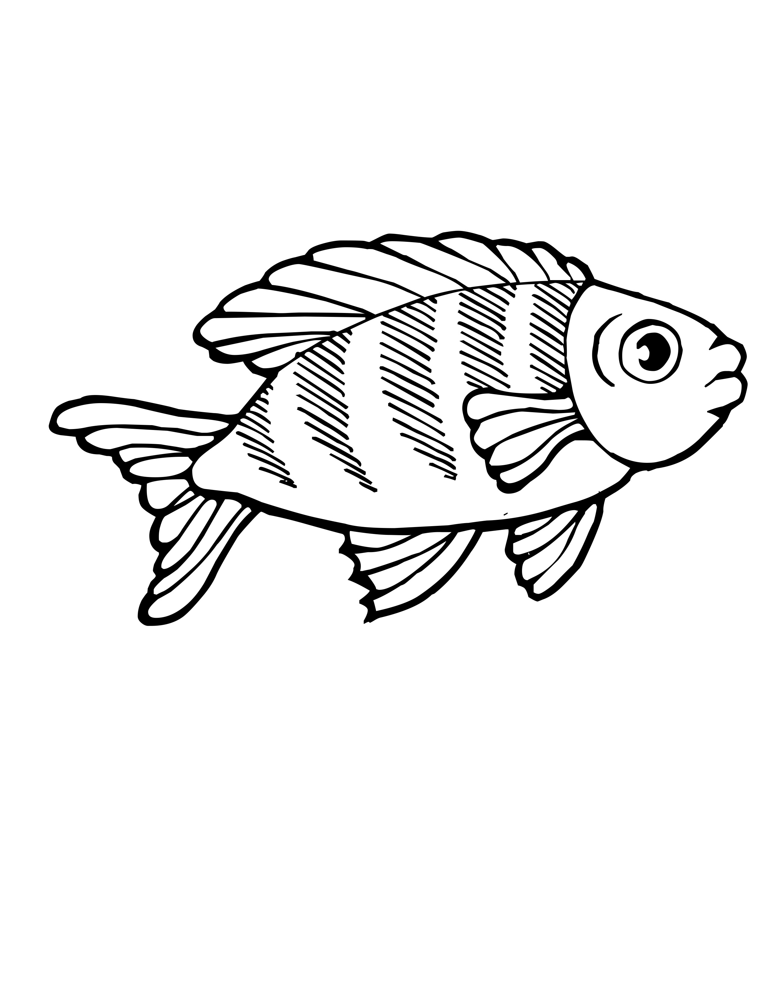 Free printable Fish coloring page #17064 from Animals collection