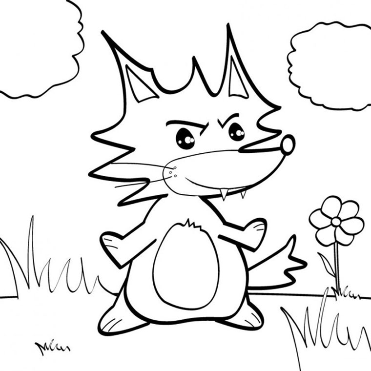 Free printable Fox coloring page #14971 from Animals collection