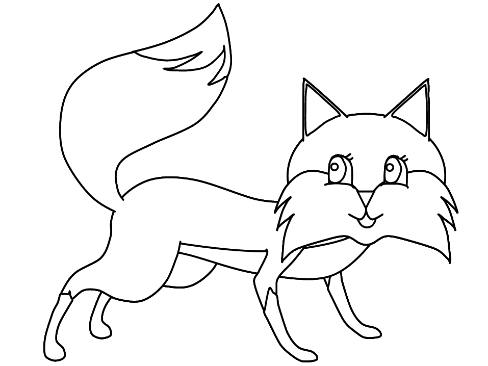 Free printable Fox coloring page #15010 from Animals collection