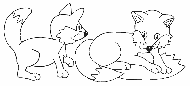 Free printable Fox coloring page #15012 from Animals collection