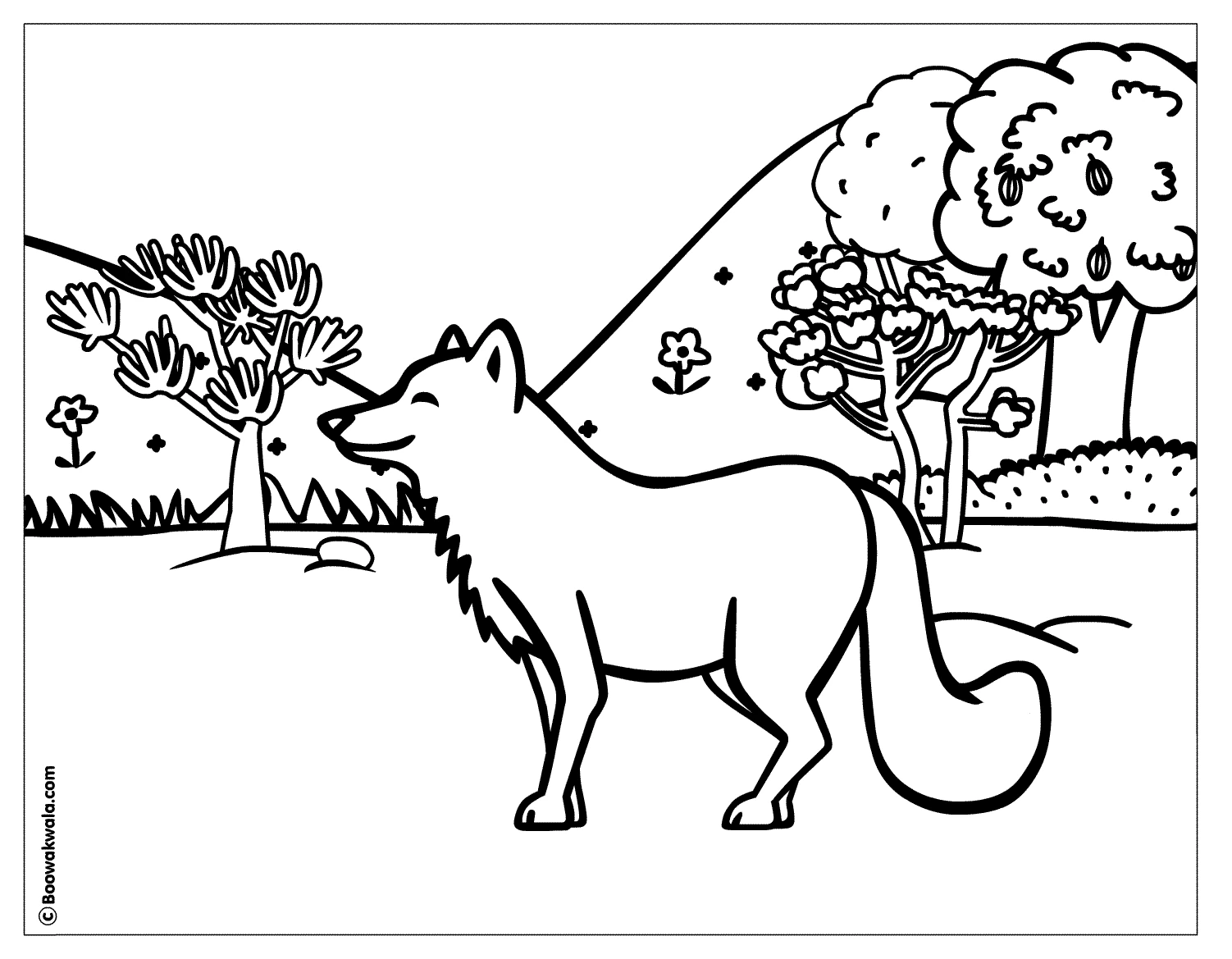 Free printable Fox coloring page #15062 from Animals collection